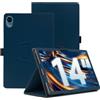 KUSINHOKA Custodia per Teclast T70/Logicom Tab XXL 14 14 Pollici | Leggero Pelle PU Protettiva Cover con Cinturino da Polso, Tablet Custodia Magnetico con Funzione di Supporto, Blu scuro