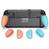 Savage Raven by Skull & Co. NeoGrip for Nintendo Switch 2: An Ergonomic Grip Hard Shell Handheld Case with Replaceable Grips [to fit All Hands Sizes] [No Carrying Case]- Neon Blue(L)+Neon Red(R)