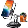 SwanScout Magnetico Caricatore Wireless per Samsung Z Fold 8/8 Ultra/S26 Ultra/Flip 8 | 3 in 1 Stazione di Ricarica per Samsung S26/S25/Fold8, Base Ricarica per Galaxy Watch 8/8 Classic/Ultra 2 & Galaxy Buds 4 Pro