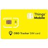 Things Mobile SIM Card per OBD / OBD2 TRACKER - Things Mobile - con copertura globale e rete multi-operatore GSM/2G/3G/4G LTE, senza costi fissi, senza scadenza e tariffe competitive, con 10 € di credito incluso