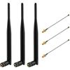 Gbformat 868 MHz Lora Antenna 5dBi SMA Maschio 195 mm + Cavo IPEX a SMA Femmina per Meshtastic Lora, ESP32, LoRa32V3, HTCC-AB02S, LoRa32u4 II, 50 Ω, VSWR <1,5 (3 pezzi)
