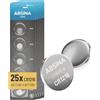 ABSINA batteria a bottone CR1216 al litio 3 V - CR 1216 | Confezione da 25 pile CR 1216 anti-perdita e lunga durata - Per chiavi auto e altro