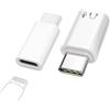 flintronic Adattatore per L a USB C, 1pc Adattatore Audio da L a USB C, per iPhone 16/15 Pro Max Plus, iPad, 1 pc per Ricarica/Trasferimento Dati