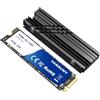 Vansuny Unità SSD NVMe M.2 da 2 TB, PCIe 4.0 M.2 2280, velocità fino a 7.300 MB/s con dissipatore di calore e cacciaviti per PC Gaming Design High End Computing