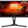 AOC Gaming 25G3ZM/BK - Monitor FHD da 24,5 240 Hz, MPRT da 0,5 ms, FreeSync Premium (1920x1080, HDMI 2.0 x 2, DisplayPort 1.2 x 1, Uscita cuffie (3,5 mm)) nero/rosso