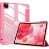 ProCase Cover iPad Pro 12,9 Pollici 2022/2021/2020/2018 con Portapenne, Custodia per iPad Pro 12,9 6/5/4/3 Generazione, Cover con Auto Svegliati/Sonno -Rosa Melone