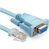 YSJJZRL Da RJ45 a RS232, porta seriale DB9 a 9 pin da femmina a RJ45 maschio Cat5 Ethernet LAN Console (5M)