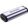 MOGOOD Accoppiatore USB-C Femmina-Femmina 1 Pezzo, PD100W 40Gbps 8K | Accoppiatore USB-C femmina-femmina argento, estende cavi Tipo C in modo flessibile, corpo lega alluminio robusto, per tablet