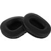 Uonlytech 2 cuscinetti ovali in schiuma per cuffie over-ear, colore nero, 100 x 80 mm, durevoli e ammortizzanti, compatibili in generale, per viaggi e uso quotidiano