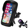 poraceous Porta Cellulare Moto Impermeabile, Supporto Moto Impermeabile | Supporto Cellulare Bicicletta con Rotazione di 360, Supporto Telefono Bici, Porta Telefono Moto, Supporto Cellulare Scooter