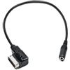 JZK 35CM AMI MDI da 3,5 mm femmina AUX Adattatore cavo audio, cavo interfaccia musica media per Audi A3 A4 A5 A6 Q5 Q7, per VW Golf Tiguan Jetta, per Skoda, per Seat (Nero)