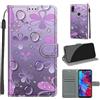 SIENIANLINE Cover per Xiaomi Redmi Note 7 custodia portafoglio Gocciolina | Chiusura magnetica, Scomparti carte, Funzione supporto, Pelle PU flip cover per Redmi Note 7