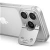 Holilo per iPhone 18 Pro Max Fotocamera Pellicola Camera Vetro Temperato | 【Staffa metallica pieghevole】 Pellicola Protettiva Fotocamera, Funzione di Staffa Protezione Schermo 9H Antigraffio -Argento