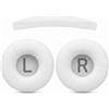 Kirunvia Kit Ricambio Cuscinetti e Archetto per JBL Tune 600 T500BT T450 Bianco | per T450BT e TUNE510BT, Schiuma a Memoria di Forma, Isolamento Acustico, Pelle Sintetica, Montaggio Senza Attrezzi, 70mm