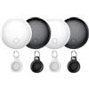 CASCHO Air Tracker Tag-4 Pezzi, Smart Tag Compatibile con Apple Find My (Solo IOS), Bluetooth Localizzatore per Portafogli, Chiavi, Zaini, Bagagli, 100dB Bip, Batteria Sostituibile, IP68 impermeabile