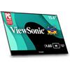 ViewSonic VX1655-4K-OLED Monitor OLED portatile da 15,6 pollici 4K UHD con alimentazione a 2 vie 60 W USB C, mini HDMI, doppi altoparlanti e supporto integrato con Smart Cover, nero
