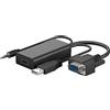Goobay 61259 Adattatore VGA a HDMI per Full HD 1080p @ 60Hz - Converte VGA e Audio a Segnali HDMI - Cavo Monitor Nero