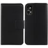 Tnviud Flip Vera Pelle Case Per AGM H6 / AGM H Max/AGM H6 LITE 6.56 Genuine Premium Leather Cover Custodia Caso Guscio Protettiva Skin Con Scomparti Carte Portafoglio Book Wallet (Nero)