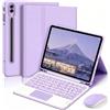 QYiiD Custodia Tastiera per Galaxy Tab S11 Ultra/S10 Ultra/S9 Ultra/S8 Ultra 14.6 Pollici, Trackpad Multi-Touch, Italiano QWERTY Tastiera Blutooth Rimovibile con Mouse Blutooth 2,4G, Purple
