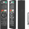CTRLBETTER Custodia Telecomando in Silicone Compatibile Con Sony Smart LCD/LED/3D TV RMT-TX100D RMT-TX300E RMF-TX310E RMF-TX300E RMT-TX200E RMF-TX200E Telecomando Copertura Protettiva Antiurto Con Nero e Cordino