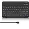 WAVATA Tastiera Bluetooth per iPad 10/10.2, Air 11, A9+/S6 Lite, Ricaricabile Wireless Tastiera per Tablet (10.9/11 Pollici) iOS/Windows/Android, Ultra Sottile, QWERTY Layout, Nero