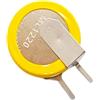 Generic Batteria a bottone ML1220 3V con perno di saldatura, ML1220 positivo | Pin della saldatura della linguetta della lega per saldatura del metallo con il Pin di scarico basso per gli apparecchi