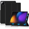 FDHYFGDY Cover per Xiaomi Pad 7/ Pad 7 Pro/Xiaomi Pad 8/ Pad 8 Pro 11.2 Custodia Protettiva Magnetica, Custodia Sottile e Leggera con Supporto Intelligente, Nero