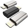 Kefiany Adattatore USB C femmina a Lightning maschio(3 pezzi) convertitore di cavo di ricarica con porta di tipo C compatibile per Apple per iPhone 11 12 13 14 Pro Max Mini Xs Se 7 8 Plus X Xr per ipad Dati