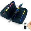 Ztolbriy Custodia per chiavette USB, colore nero, per 20 pezzi di memoria USB, unità flash USB, memory stick (nero/20 slot)