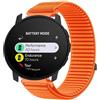GIOPUEY Cinturini Compatibile con SUUNTO 9 Peak, Nylon Traspirante Sport Loop Cinturino in Morbido Nylon Intrecciato Strap Band - Orange