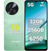 DOOGEENEXT NOTE 59 PRO Smartphone 5G Sbloccato, 32GB+256GB, Display IPS 6,75 120Hz, T8200 6nm Octa-Core Android 15 Cellulare, Fotocamera 16MP+8MP, Batteria 6250mAh, Dual 5G Dual SIM, Widevine L1, GPS NFC Verde