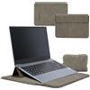 HaruYo 12-13-14-15-15.6-16 Pollici Custodia per laptop con Polsiere | laptop con Supporto Integrato , PU Pelle Portatile Sleeve per MacBook Air/Pro/Surface Dell Lenovo HP ASUS Acer 15-16 Pollici