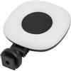 Kivivaka Impugnatura wireless per smartphone, con luce di riempimento, otturatore remoto staccabile, per vlogging, live streaming, accessori fotografici, colore nero (bianco)