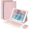 SOPPY Custodia con tastiera Bluetooth con mouse per iPad di 6a generazione 2018/5a generazione 2017, iPad Pro 9.7, iPad Air 1-2, tastiera wireless rimovibile, con portapenne, cover sottile