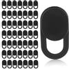 Goktvai 50pz Cover Fotocamera Frontale, Nere Ultrasottili Copertura Scorrevole per Webcam Blocco Webcam Protegge la Tua Privacy e Sicurezza per Laptop Desktop Telefono Tablet