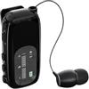 SUNSEATON Auricolare Bluetooth Singolo con Filo Retrattile, Display LCD, Nero | Auricolar Senza Fili con Microfono, Cuffia Lavalier, 20 Ore di Ascolto, Connessione a 2 Cellulari, Bluetooth 5.4