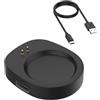 CHULN Magnetica Adattatore Caricatore USB C per Amazfit Active 3 Premium/Active Max/T-Rex 3/3 Pro/Ultra 2/Balance 1/2/Helio Strap, Base di ricarica con cavo di ricarica tipo-C da 3,3 ft/1 m
