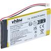 vhbw batteria sostituisce Becker SR364276 per navigatore GPS (1250mAh, 3,7V, Li-Poly)