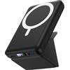 Ellewpoo PowerBank per MagSafe, 10000mAh Power Bank Magnetico con Supporto | Caricatore Portatile Wireless,Display LED,20W PD Ricarica Rapida, Tascabile per Viaggi per iPhone 17/16/15/14/13/12 Nero