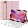 Tiiomioon Per Lenovo Tab 10.1 FHD 10.1 Pollici 2025 TB-311FU/TB-311XU Tastiera Cover | Magnetico Staccabile Keyboard, Italiano QWERTY, Custodia Tastiera Senza Fili Bluetooth con Portapenna, Rosa