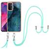 TIANYUE Custodia con Laccio Cover per Oppo A74 5G/A93 5G/A54 5G/A93S 5G, Custodia con 1 cinghia di cordino regolabile, Antiurto, Custodia in Morbida Antigraffio Case per Oppo A74 5G-Verde