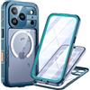 Lanhiem Cover per iPhone 18 Pro/iPhone 17 Pro Impermeabile Antiurto Blu | Resistente,IP68 Waterproof,360 Completa,Integrale,Protezione Dello Schermo,Mag-Safe,Antipolvere,Anti Urto,Subacquea