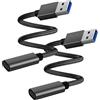 BASESAILOR Cavo Adattatore USB 3.0 a USB C 1M 2Pezzi,USBC Femmina A Maschio | Connettore Tipo A 3.1 5Gbps per Caricatore,iPhone Duo 18 17 17e Air 16 15 14 13 Pro Max Plus,Samsung Galaxy S26 S25 S24,A56