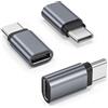 BASESAILOR Adattatore Estensore USB C 3 Pz,Prolunga Tipo C PD 100W 40Gbps | Convertitore USBC Maschio a Femmina USB4 Connettore per MacBook,iPhone Duo 18 17 17e 16 Pro Max,Otterbox,Steam Deck,Switch
