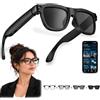 pmstuy Occhiali Intelligenti con Fotocamera da 8 MP, Registrazione Video 1080P EIS | AI Smart Glasses con Bluetooth Traduzione in Tempo Reale Assistente Vocale Riconoscimento Degli Oggetti Lenti Fotocromatiche