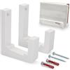 Babotech Supporto da parete per FritzBox 6690 Cable 6590 6591 per cavo AVM FritzBox Cable - due pezzi con materiale di fissaggio