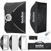 GODOX EazyFlow Rect 60x90cm Softbox Pieghevole Rettangolare con Griglia | Montaggio e Smontaggio Rapido, Bowens Mount per Flash Studio Light SL60W SL100D SL100Bi MS200-V MS300-V DP400III-V SL60IID