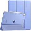 TiMOVO Cover per iPad Air 13 Pollici (M4/M3/M2), Lavanda Viola | Custodia Sottile Con Supporto, Supporta Touch ID, Auto Sveglia/Sonno, Retro Traslucido