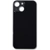 Smartex® Vetro copribatteria per scocca posteriore Big Hole compatibile con iPhone 13 Mini | SENZA LOGO (Nero)