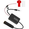 Hemlosk Antenna Dab Per Autoradio Amplificatore, Autoradio Antenna Splitter Segnale Amplificatore Booster, DIN Femmina a DIN Maschio Adattatore Radio Digitale per Veicolo Camion SUV Auto Radio
